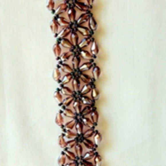 Drop Crystal Bracelet Hand Made - Picture 2 of 2